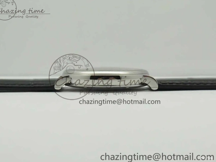 MIROTIME 0322 Affordable Portofino Automatic SS FKF 1:1 Best Edition Black Dial on Black Leather Strap A 7136